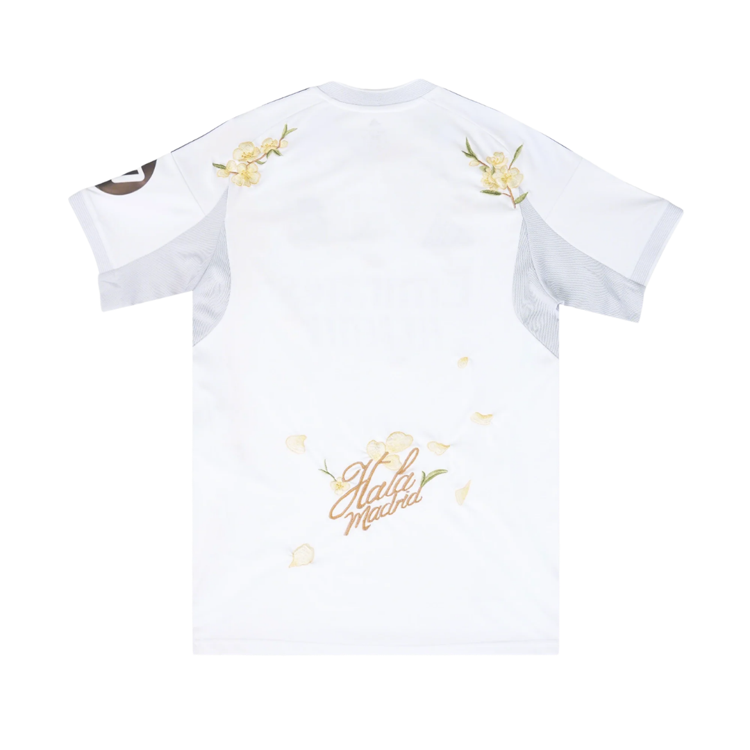 Maillot Real Madrid Brodé Golden Flowers