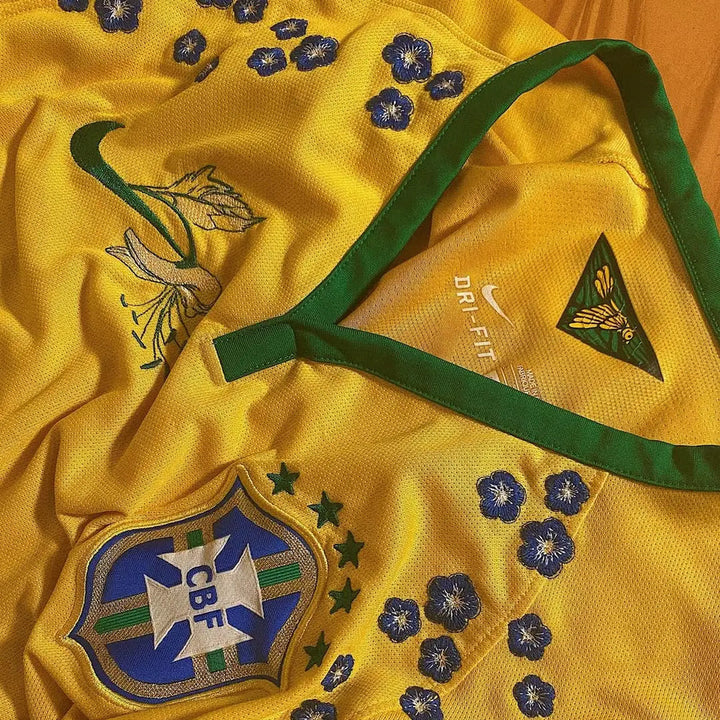 MAILLOT BRAZIL CUSTOM BRODÉ