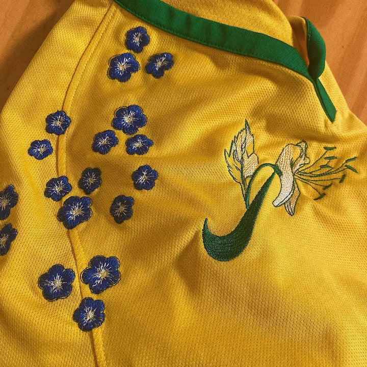 MAILLOT BRAZIL CUSTOM BRODÉ